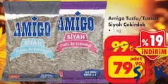 AMİGO TUZLU SİYAH AY ÇEKİRDEĞİ 1 KG fiyat ve kampanya bilgisi